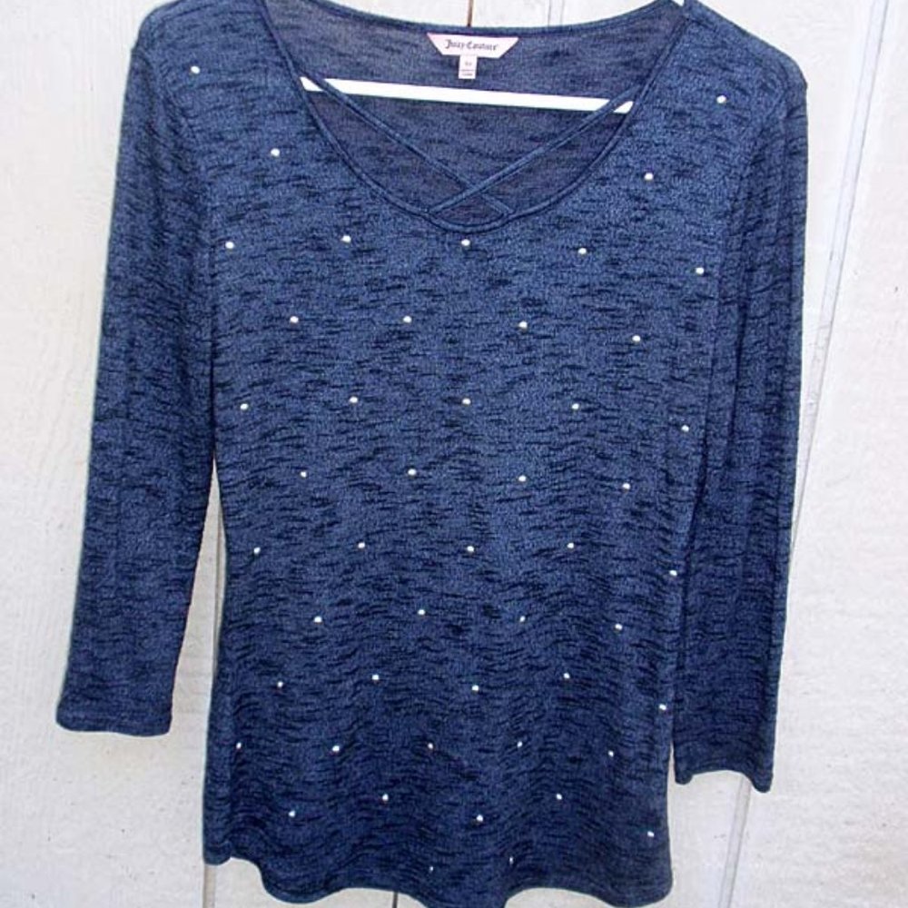 Juicy Couture lightweight sweater XS blue to black